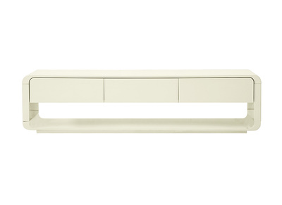 TV-M&ouml;bel Design beige gl&auml;nzend mit 3 Schubladen L179.5 cm SAILOR