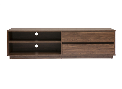 TV-M&ouml;bel in dunkler Walnussholzoptik mit 2 Schubladen L160 cm MADERO