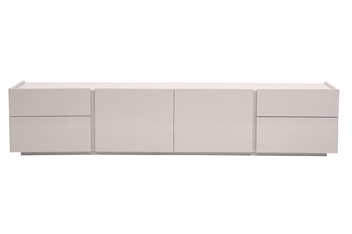 TV-M�bel in gl�nzendem Beige mit Stauraum L199.8 cm ISAURE