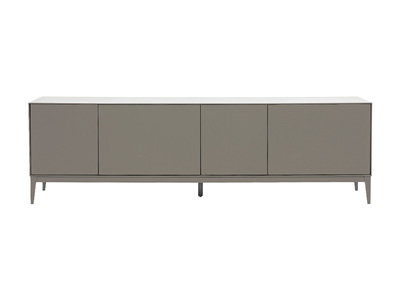 TV-M&ouml;bel in Grau mit Aufbewahrung L180 cm GRAY
