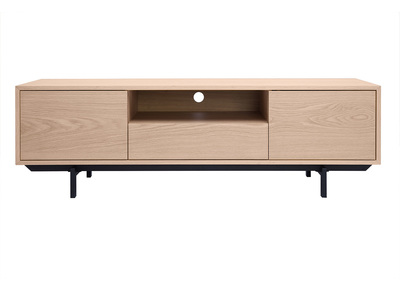 TV-Möbel mit Eichenholz-Finish und offener Nische L160 cm MANNY