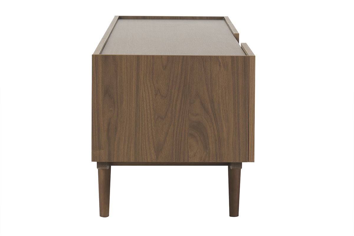 TV-Mbel mit Tren aus dunklem Holz B180 cm SANAA