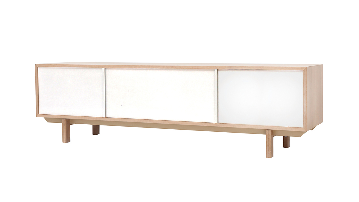 TV-Mbel skandinavisch Holz und Wei 180 cm SID