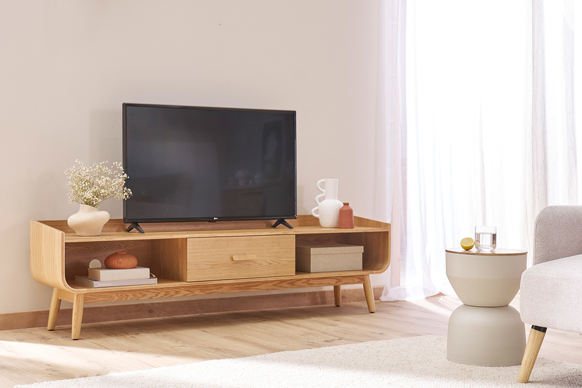 TV-Mbel Vintage Nussbaumholz 180 cm HALLEN