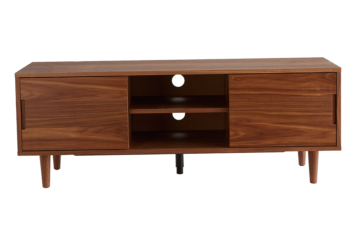 TV-Mbel Walnussfarben mit Schiebetren L140 cm RYDD