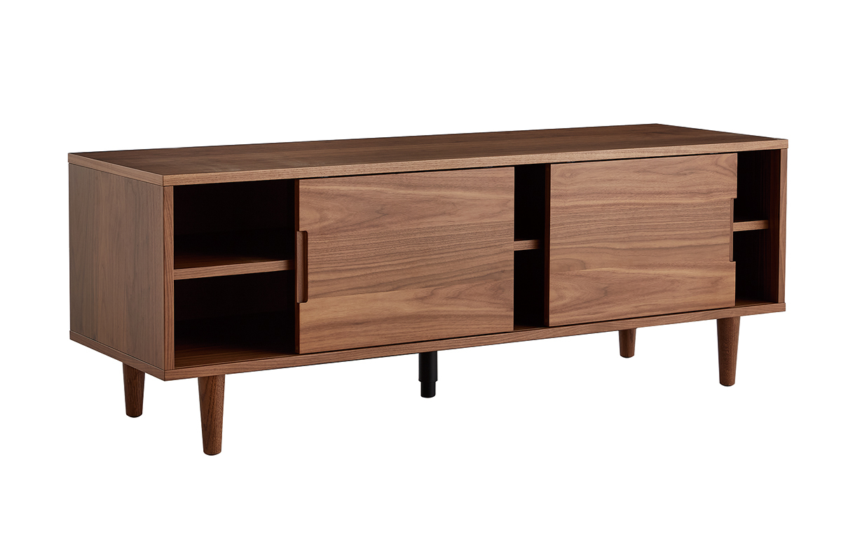 TV-Mbel Walnussfarben mit Schiebetren L140 cm RYDD