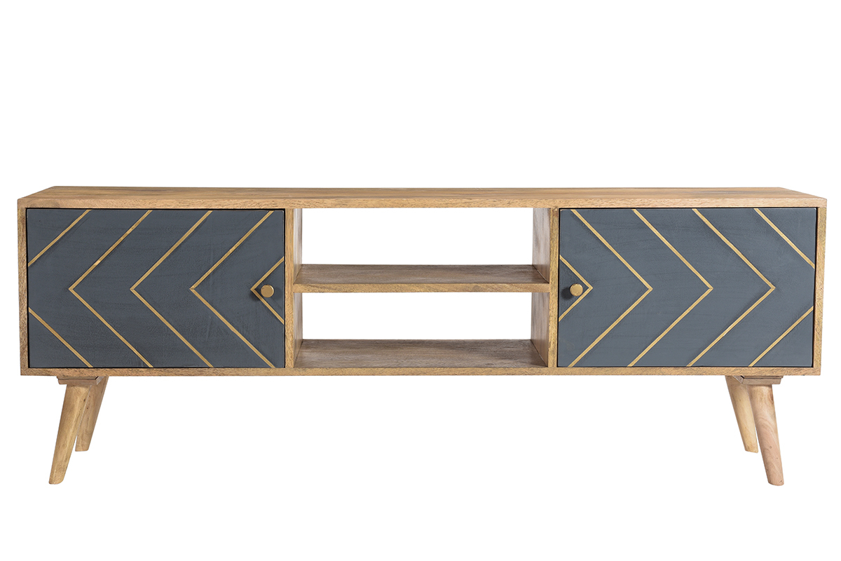 TV-Schrank aus massivem Mangoholz B 160 cm NIKITA