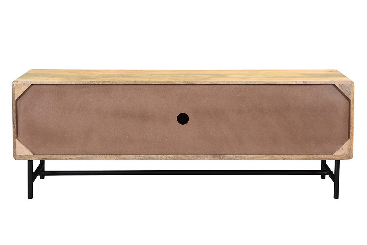 TV-Schrank Mangoholz und Metall B 145 cm JUNO