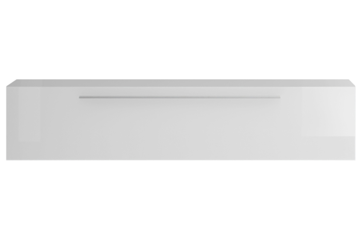 TV-Wandelement horizontal glnzend wei lackiert mit Leiste ETERNEL