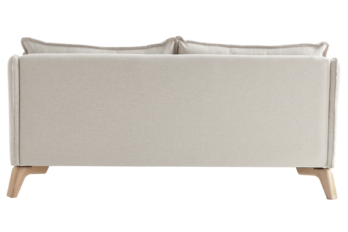 Umweltfreundliches 3-Sitzer-Sofa aus naturfarbenem Stoff FOREST