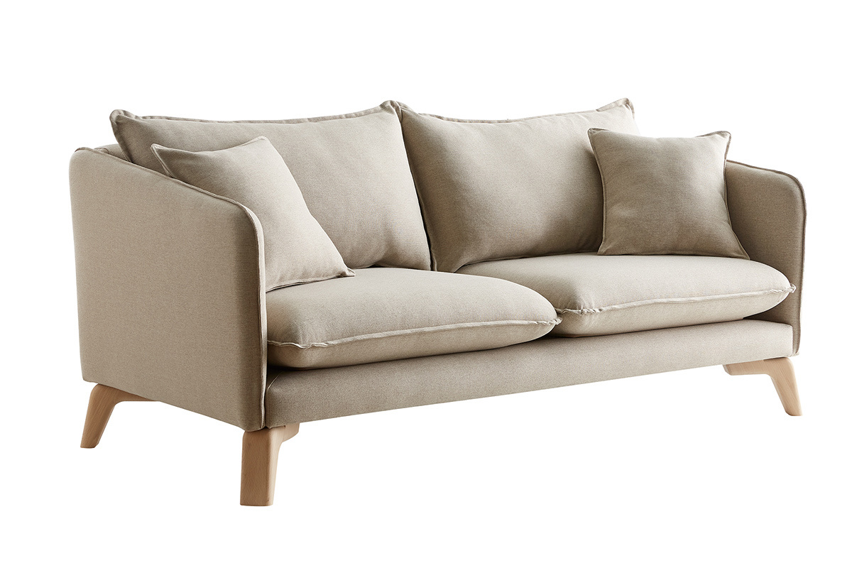 Umweltfreundliches 3-Sitzer-Sofa aus natrlichem Recyclingstoff FOREST