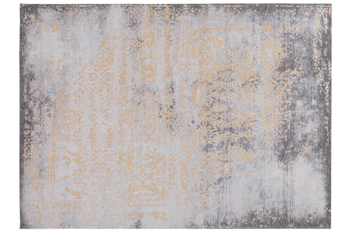 Used-Effekt-Teppichboden in Goldgelb und Braun mit gewebtem Muster 160 x 230cm - ASTRA