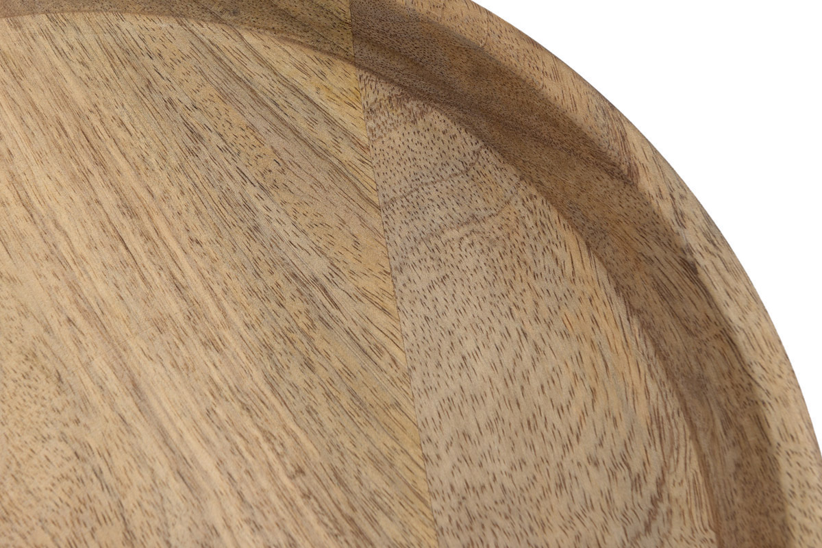 Verschachtelungs-Couchtische aus massivem Mangoholz und Metall PYTA
