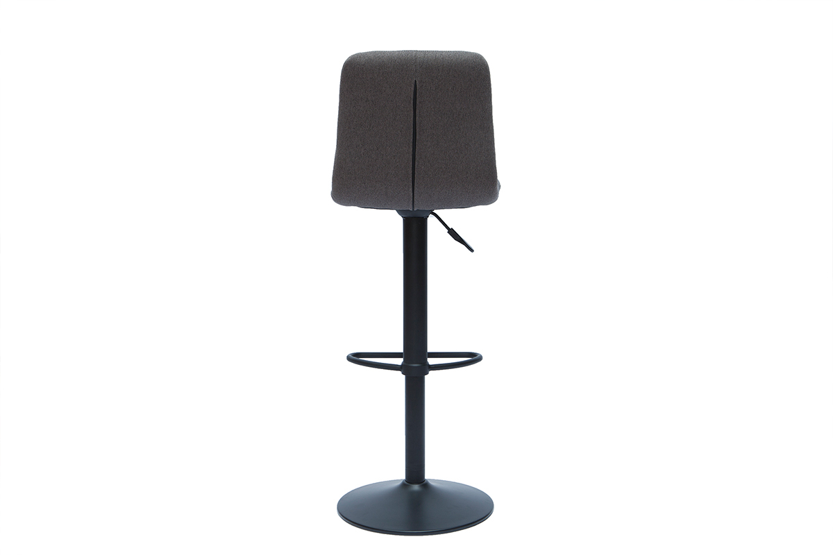 Verstellbare Design-Barhocker grau (2er-Set) ESCAPE