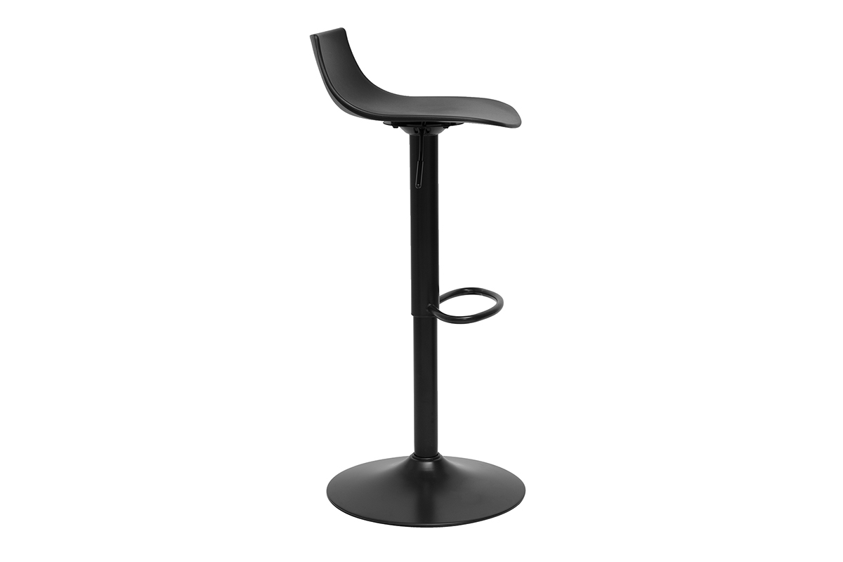 Verstellbare Design Barhocker in Schwarz (Set von 2) KELLY
