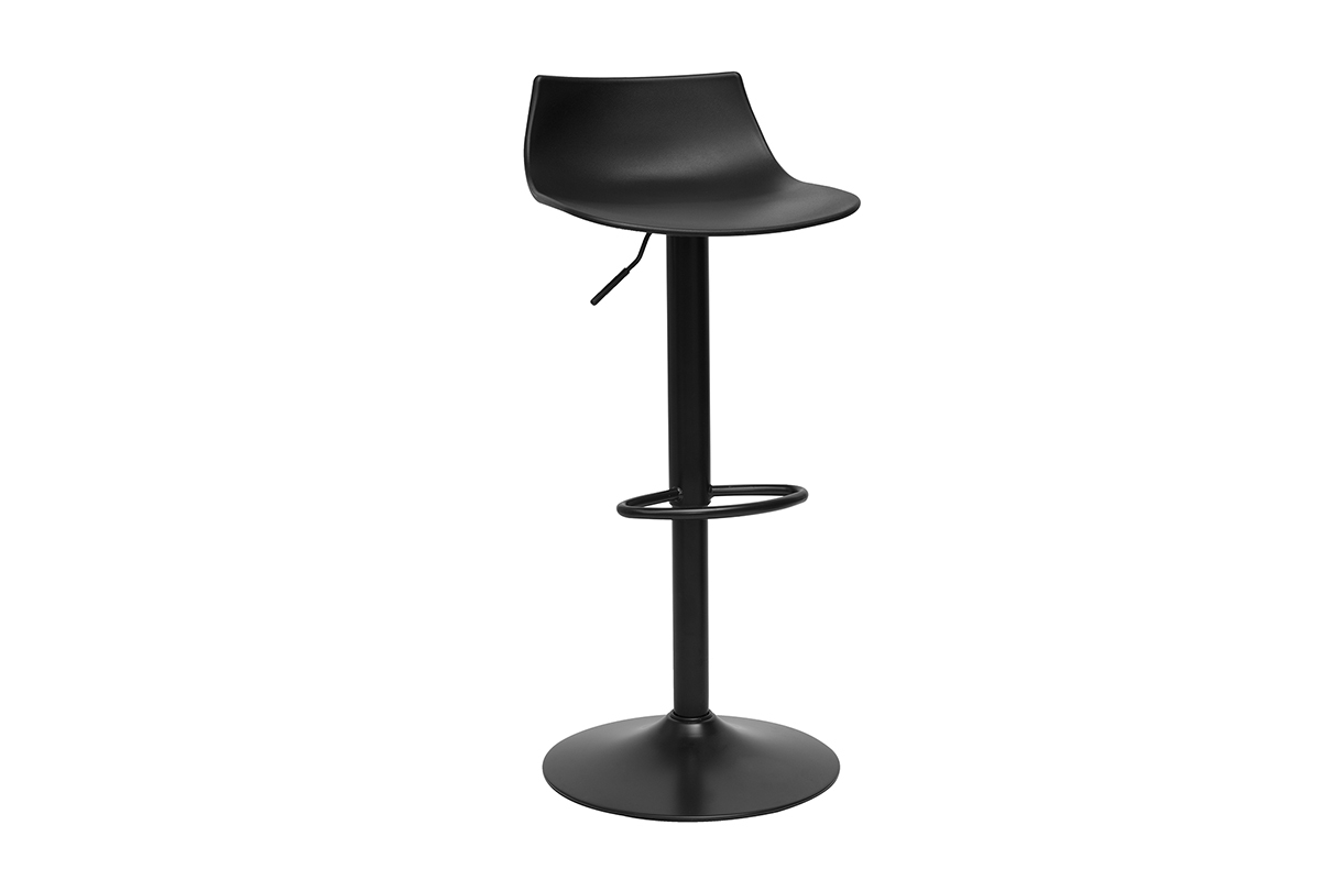 Verstellbare Design Barhocker in Schwarz (Set von 2) KELLY