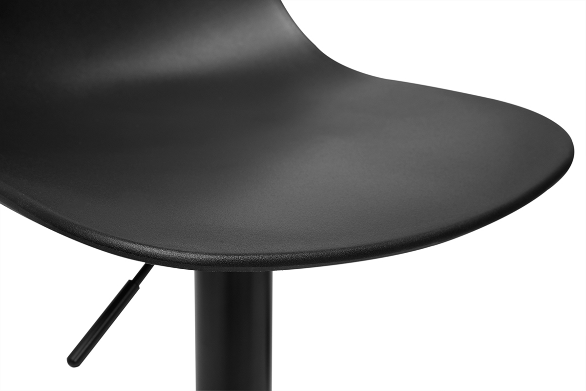 Verstellbare Design Barhocker in Schwarz (Set von 2) KELLY
