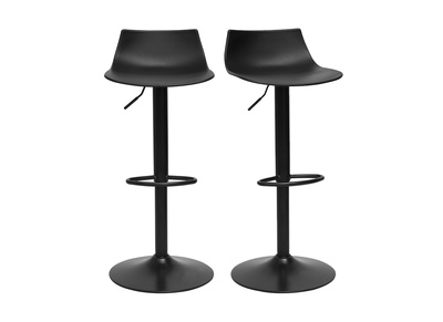 Verstellbare Design Barhocker in Schwarz (Set von 2) KELLY