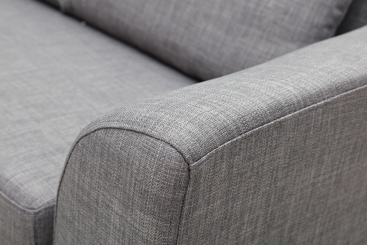 Verstellbares Ecksofa (Ecke links) MIAMI Grau