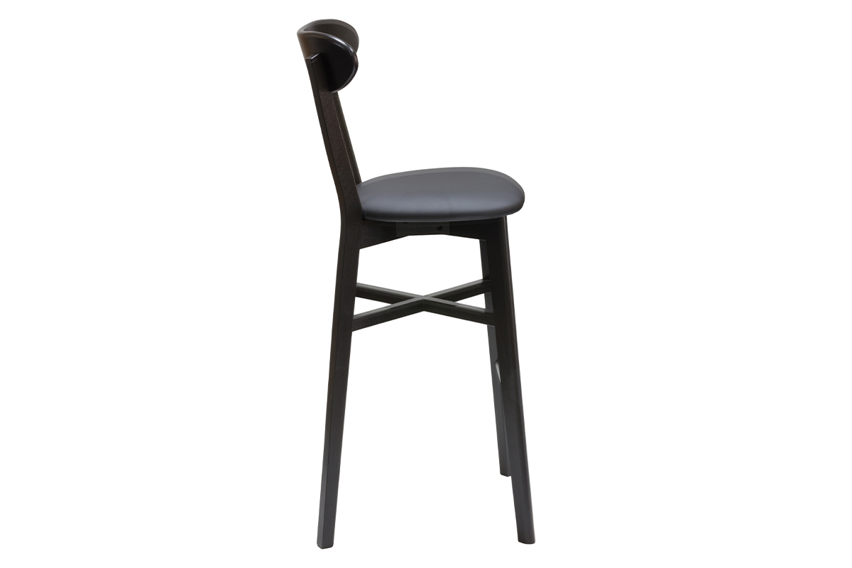 Vintage-Barhocker schwarz H75 cm DOVE