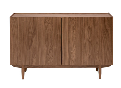 Vintage Buffet mit dunklem Nussbaum-Finish, 2 T&uuml;ren, L120 cm SANAA