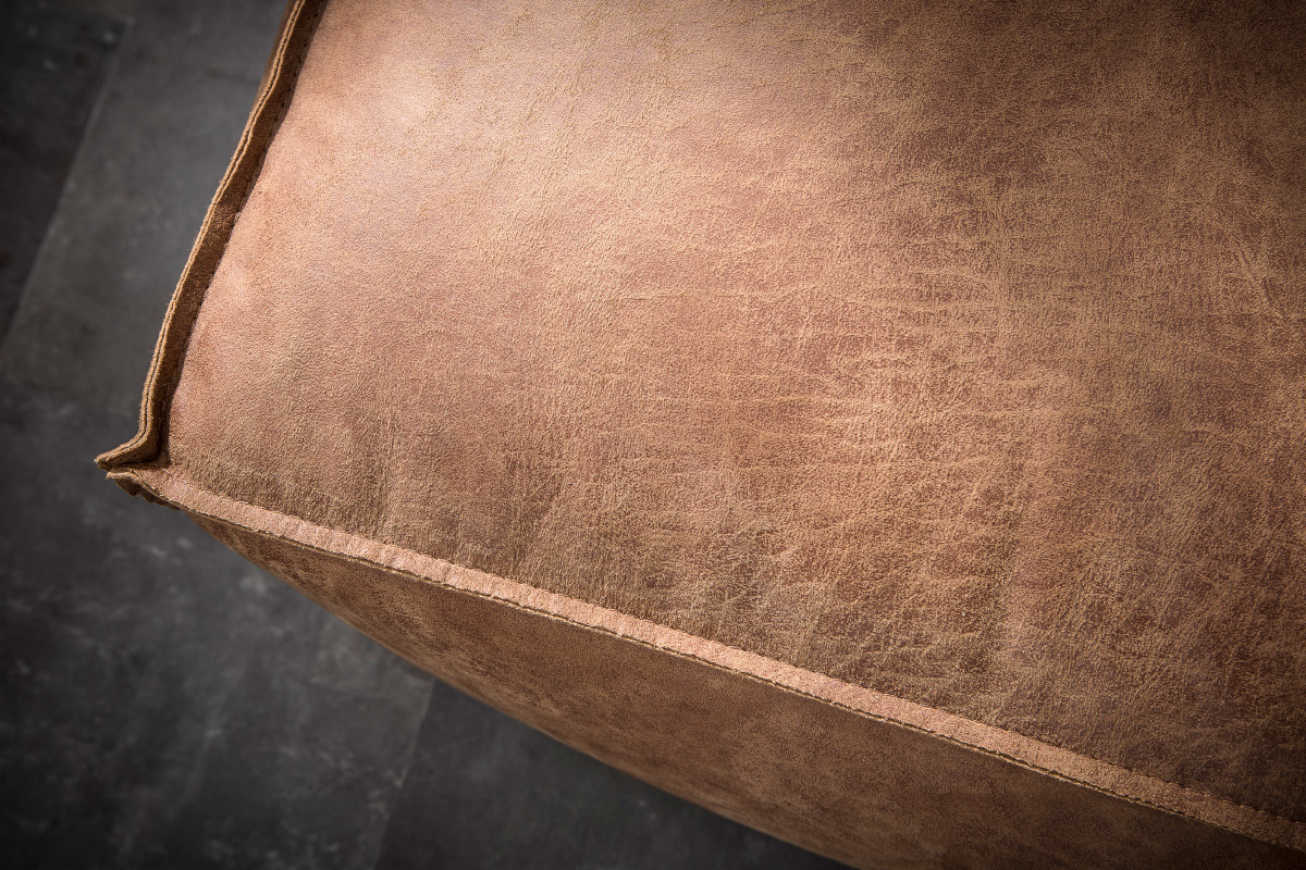 Vintage-Ledersitzkissen 120 cm ASPEN