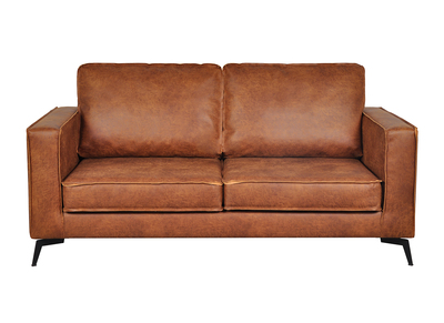 Vintage-Ledersofa 2-Sitzer cognacfarben SONNY
