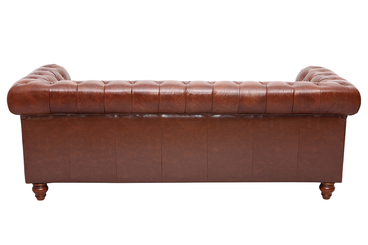 Vintage-Ledersofa 3 Sitzpltze CHESTERFIELD