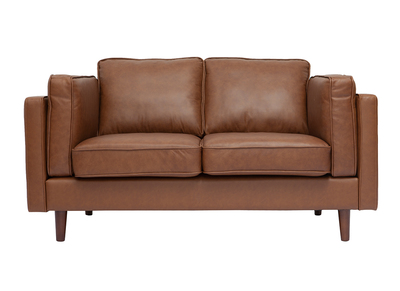 Vintage-Ledersofa braun 2-Sitzer BRADLEY