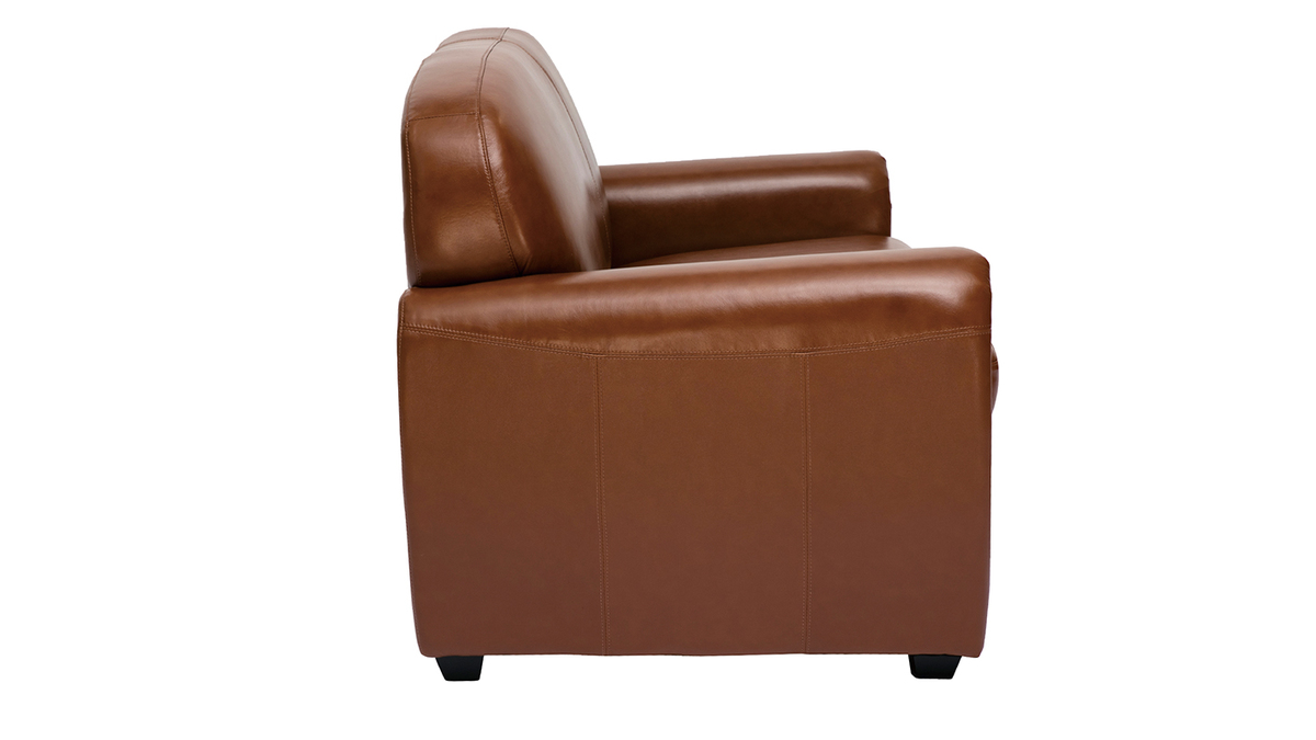 Vintage-Ledersofa braun 2-Sitzer CLUB