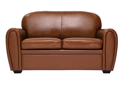 Vintage-Ledersofa braun 2-Sitzer CLUB