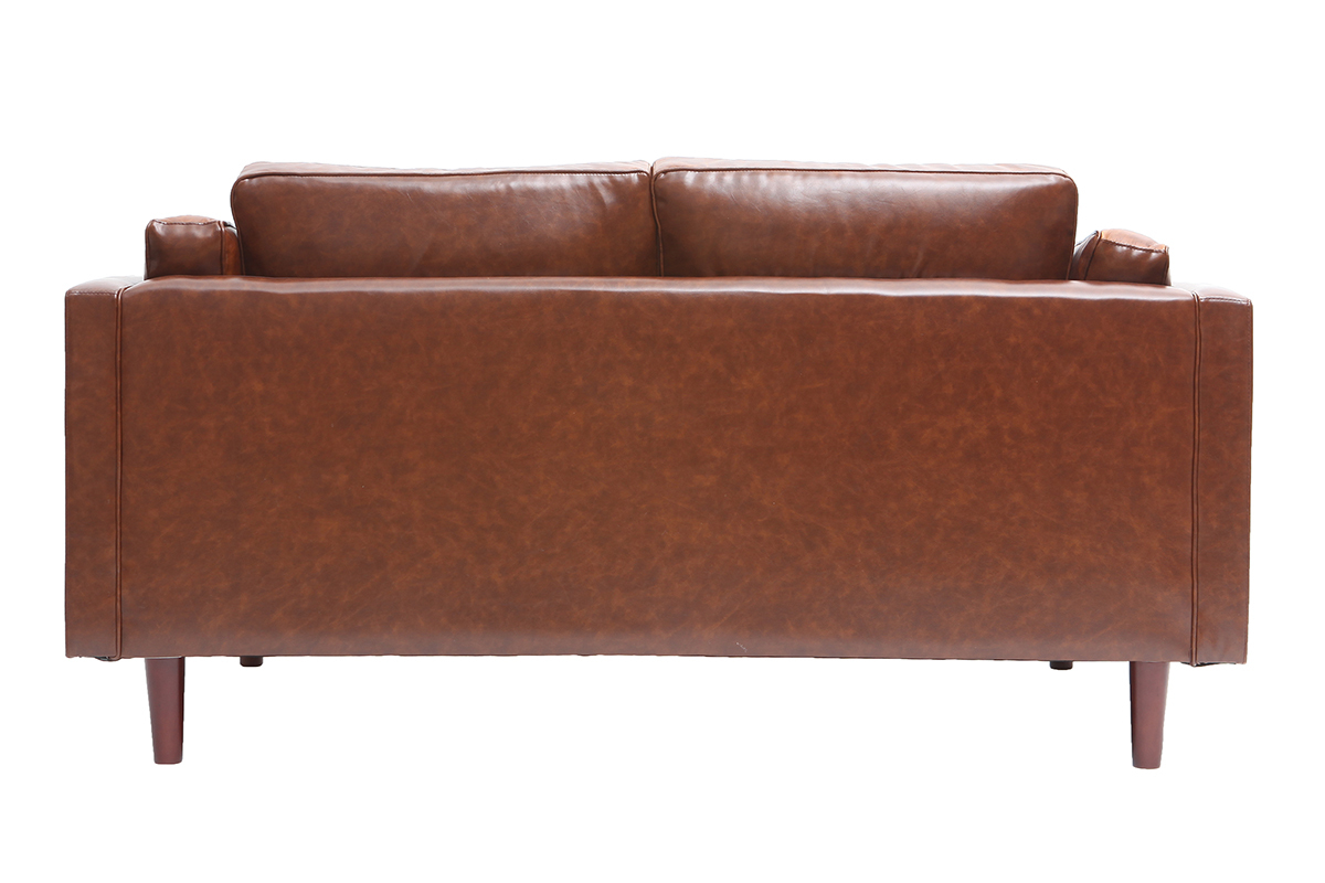 Vintage-Ledersofa Braun 2 Sitzpltze CURTIS