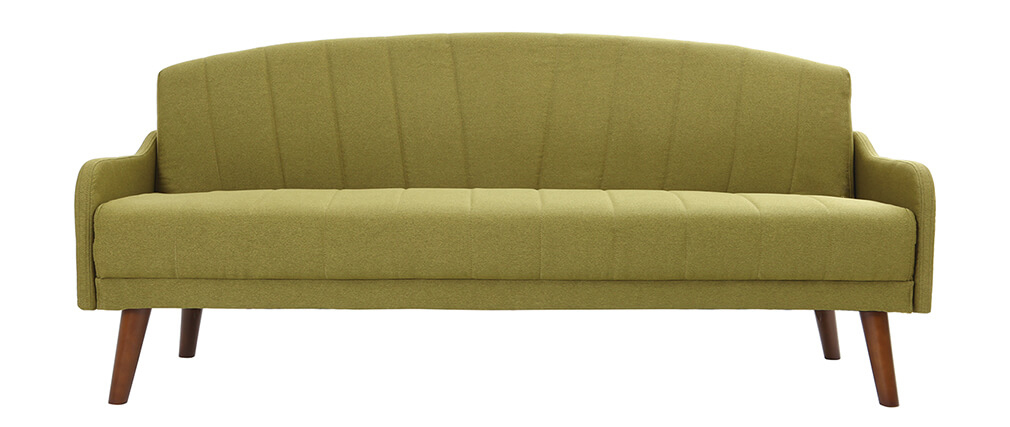 Vintage-Schlafsofa 3 Plätze Grün ARYA - Miliboo