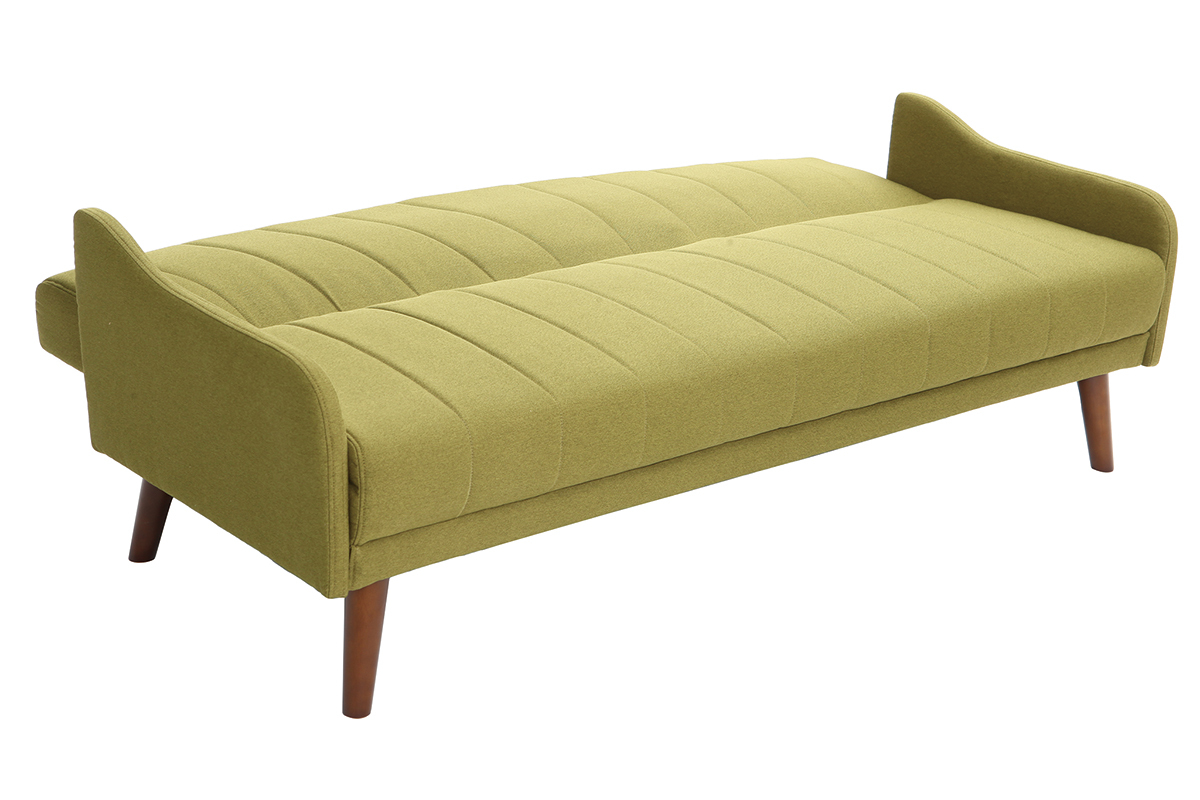 Vintage-Schlafsofa 3 Pltze Grn ARYA