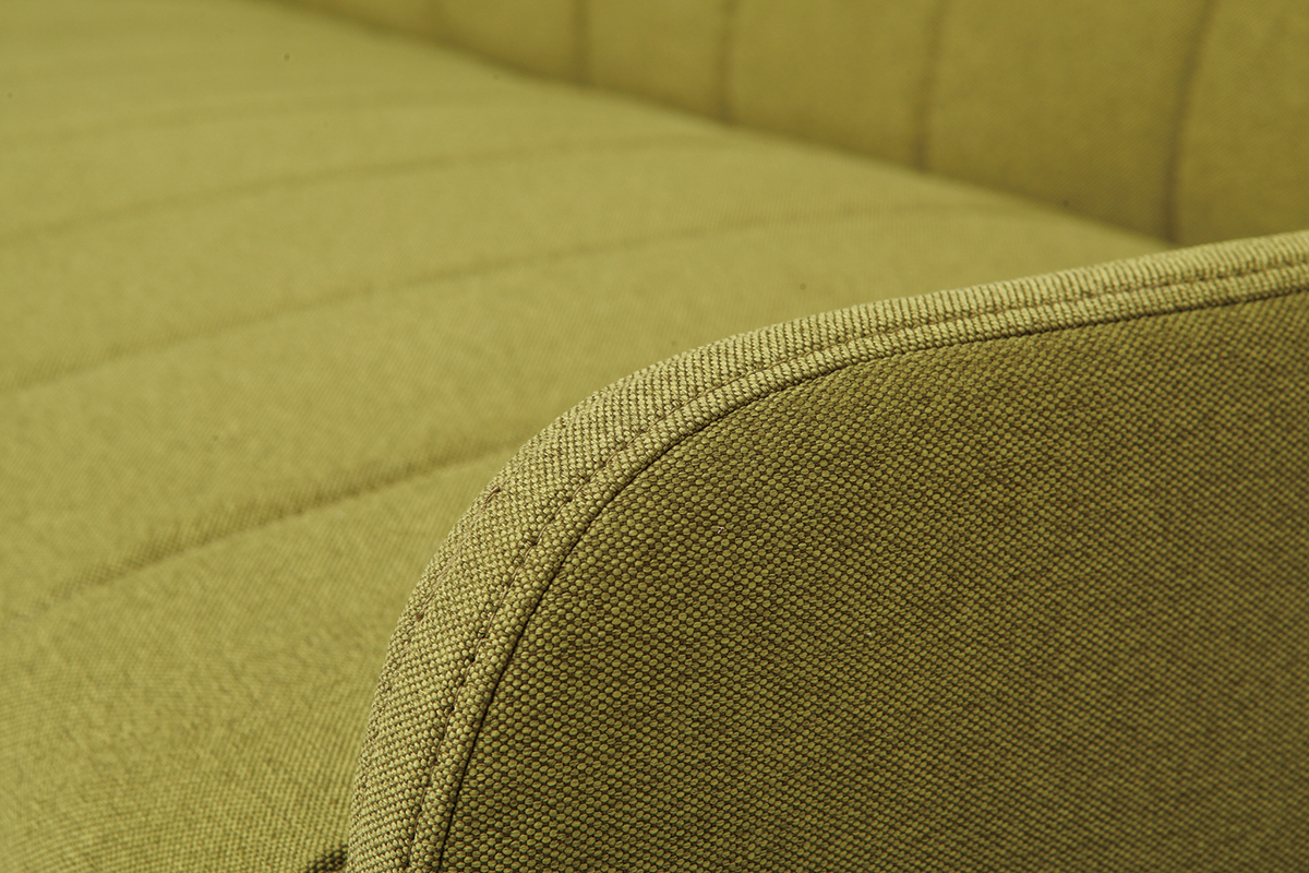 Vintage-Schlafsofa 3 Pltze Grn ARYA