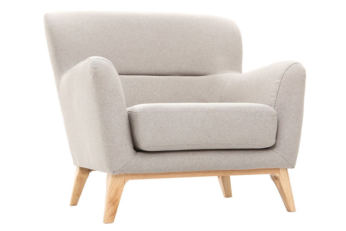 Vintage-Sessel Hellgrau MARKUS
