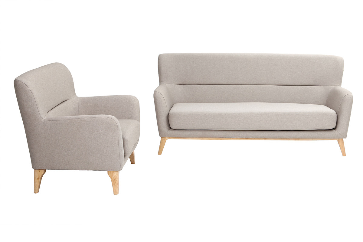 Vintage-Sessel Hellgrau MARKUS