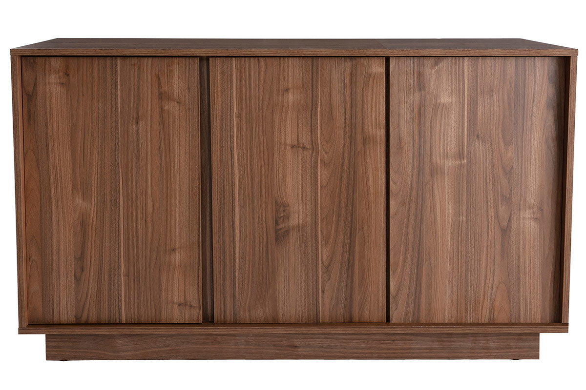 Vintage-Sideboard 3-trig Walnussfinish B138 cm COMO