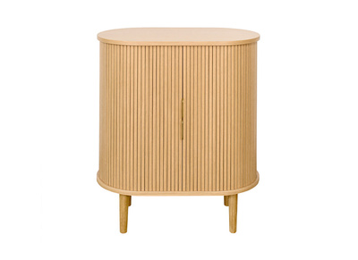 Vintage-Sideboard mit Schiebetüren aus hellem Eichenfurnier B70 cm EPIC