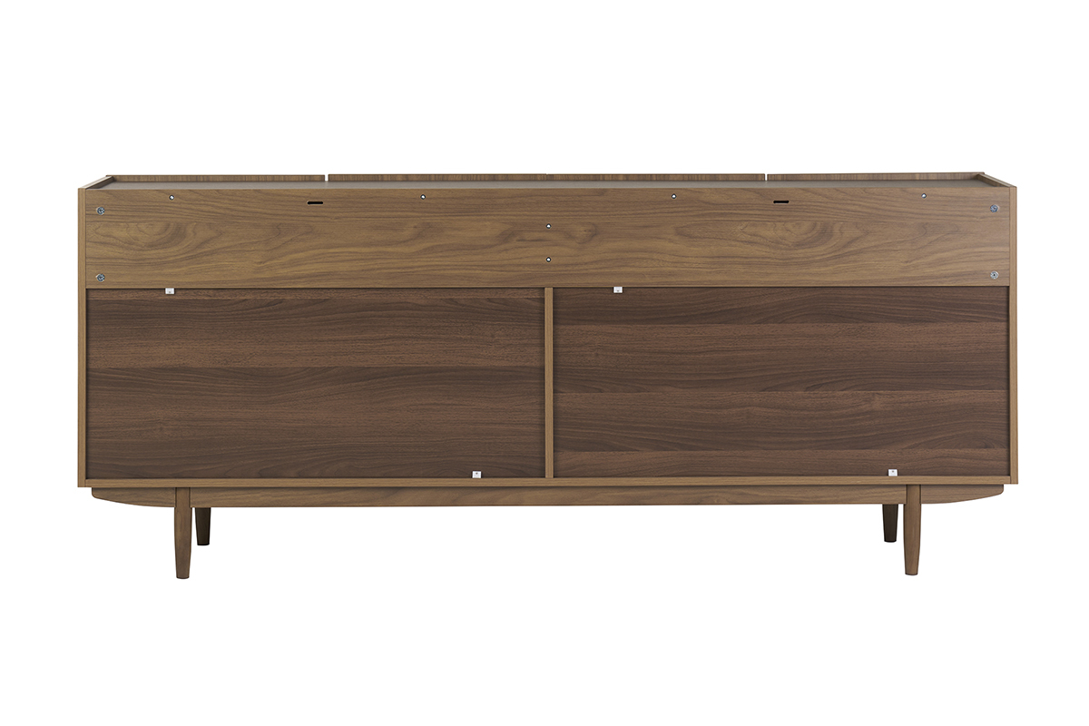 Vintage-Sideboard mit vier Tren aus dunklem Holz B180 cm SANAA
