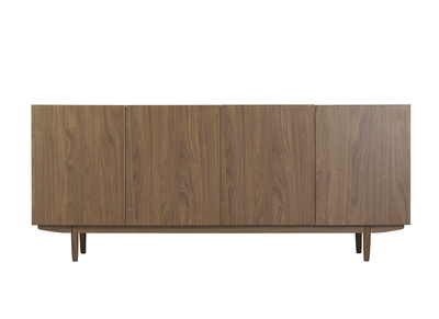 Vintage-Sideboard mit vier Türen aus dunklem Holz B180 cm SANAA