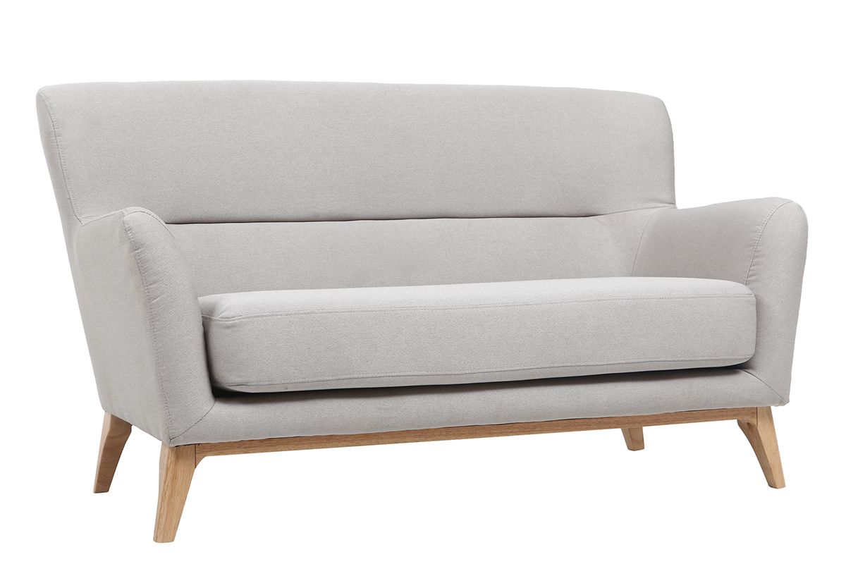 Vintage-Sofa 2 Pltze Hellgrau MARKUS