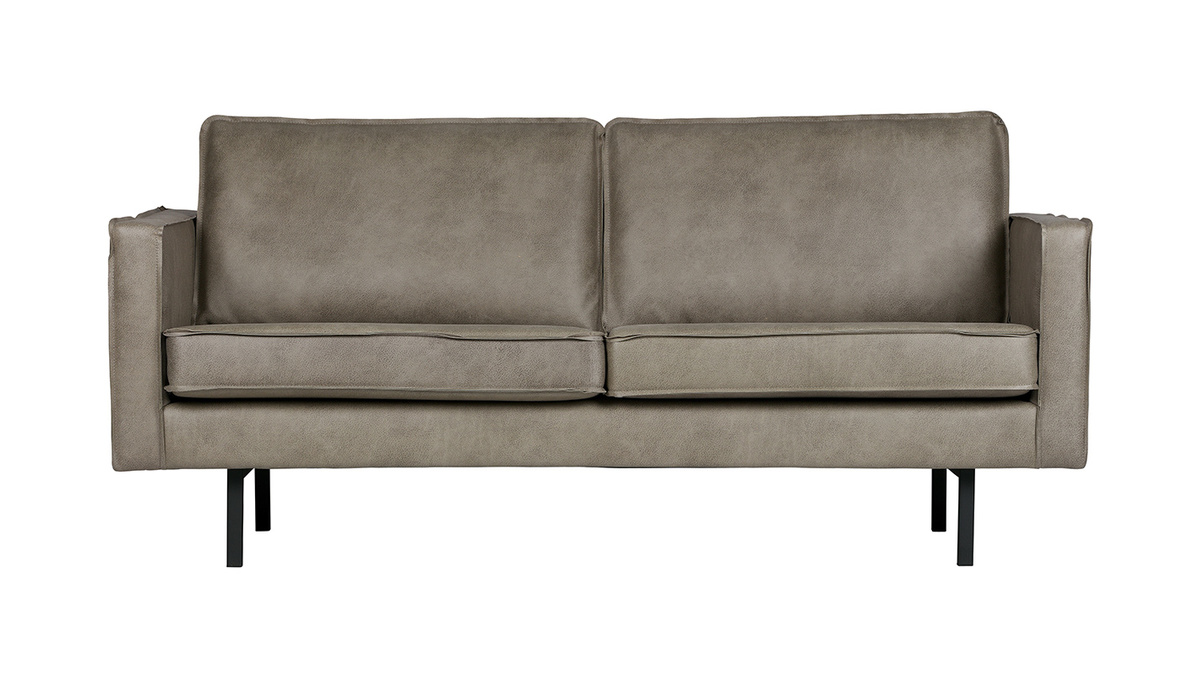 Vintage-Sofa 3 Sitzpltze Grau ASPEN