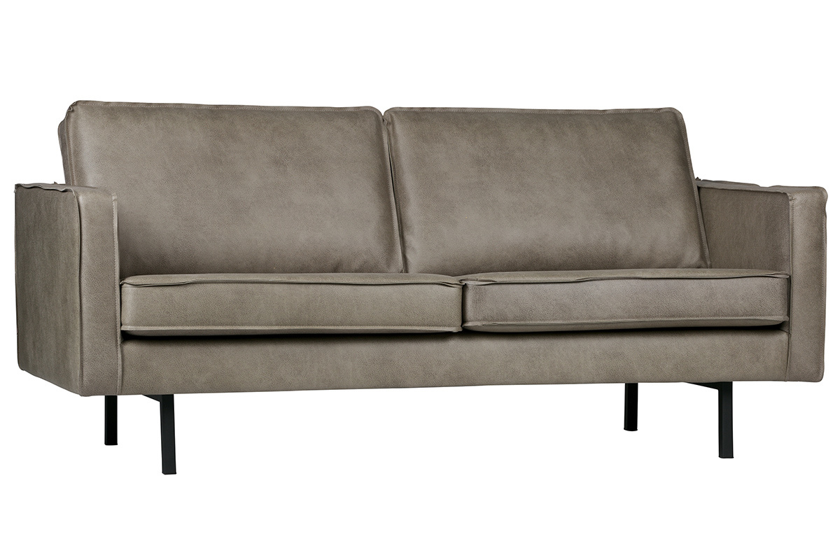 Vintage-Sofa 3 Sitzpltze Grau ASPEN