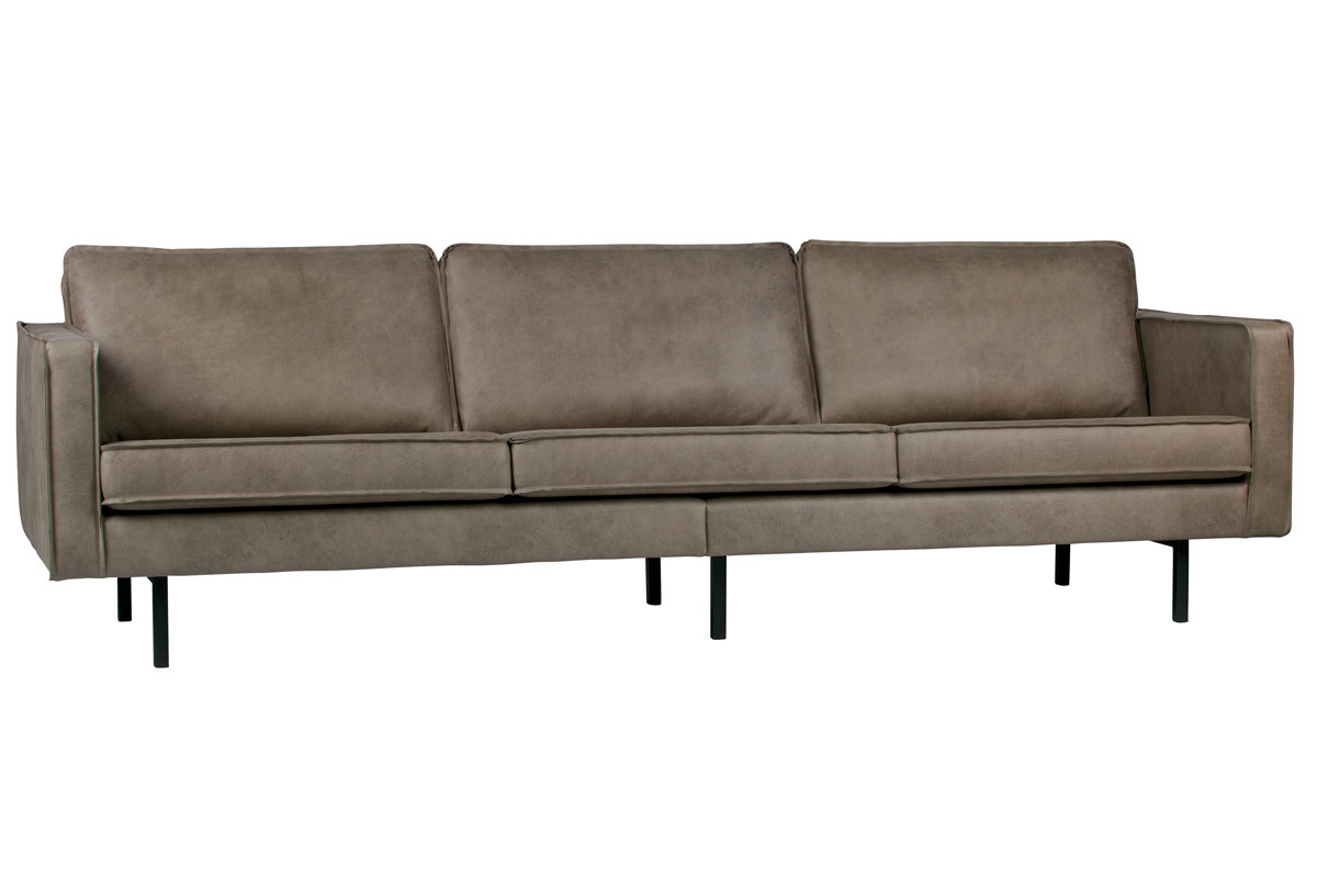 Vintage-Sofa 4 Sitzpltze Grau ASPEN