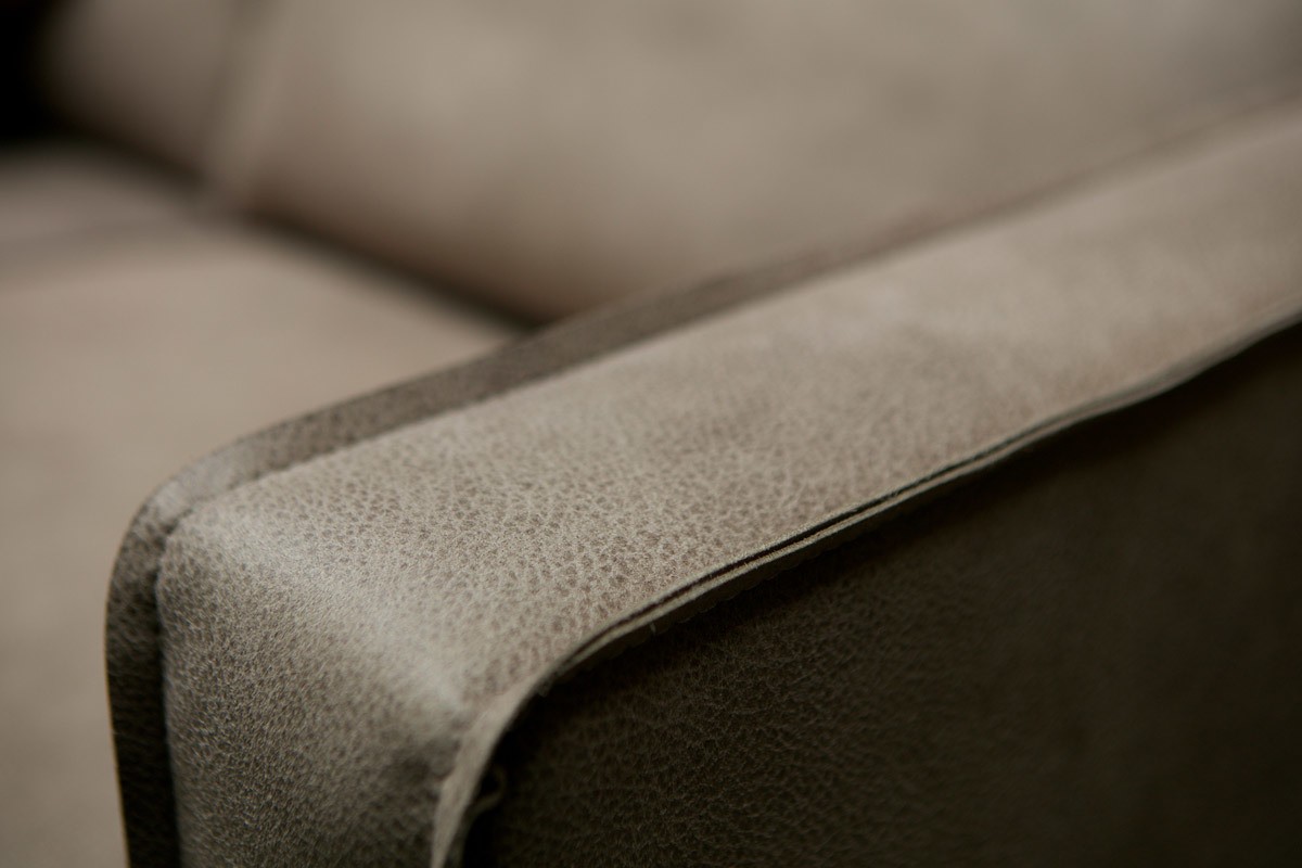 Vintage-Sofa 4 Sitzpltze Grau ASPEN
