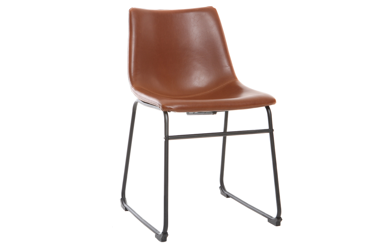 Vintage-Stuhl PU Hellbraun NEW ROCK