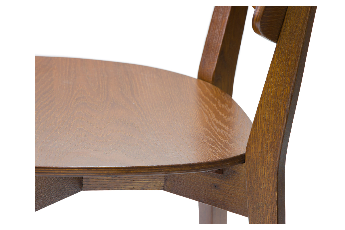 Vintage-Sthle aus dunklem Holz (2er-Set) AVEA