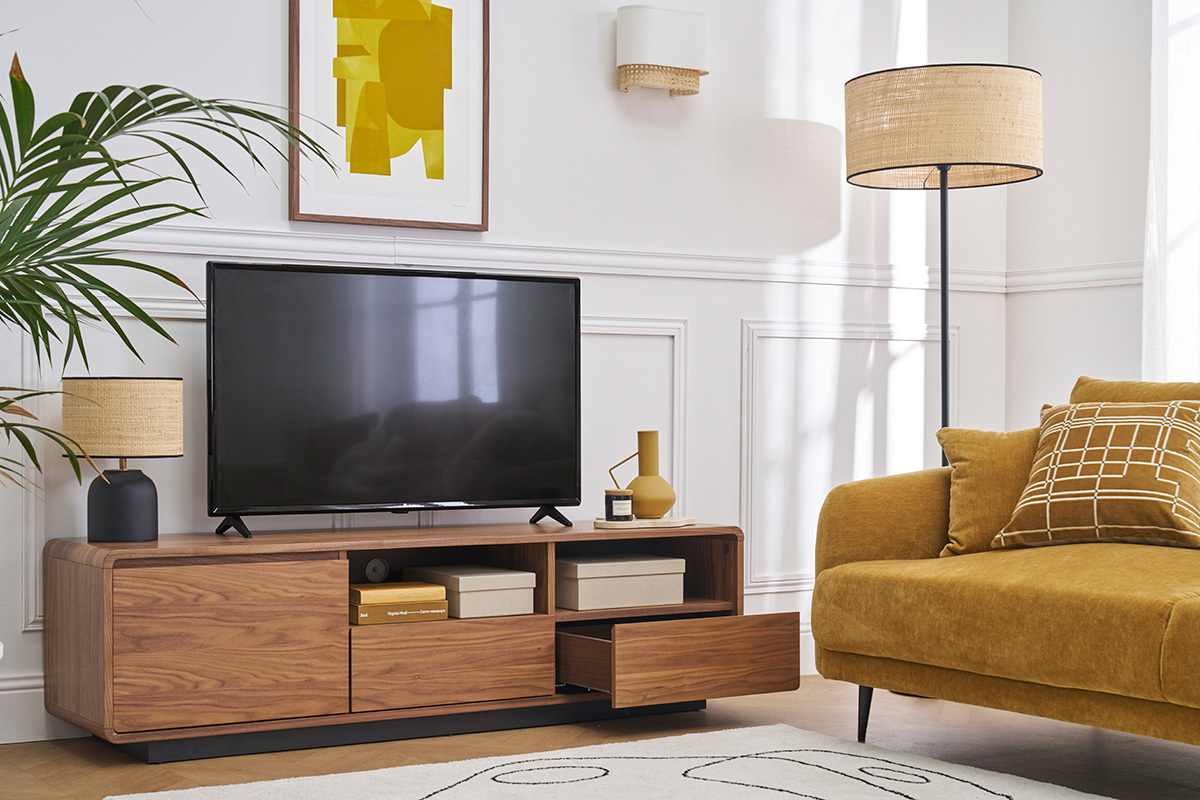 Vintage-TV-Mbel in Nussbaumoptik 160 cm JAKO
