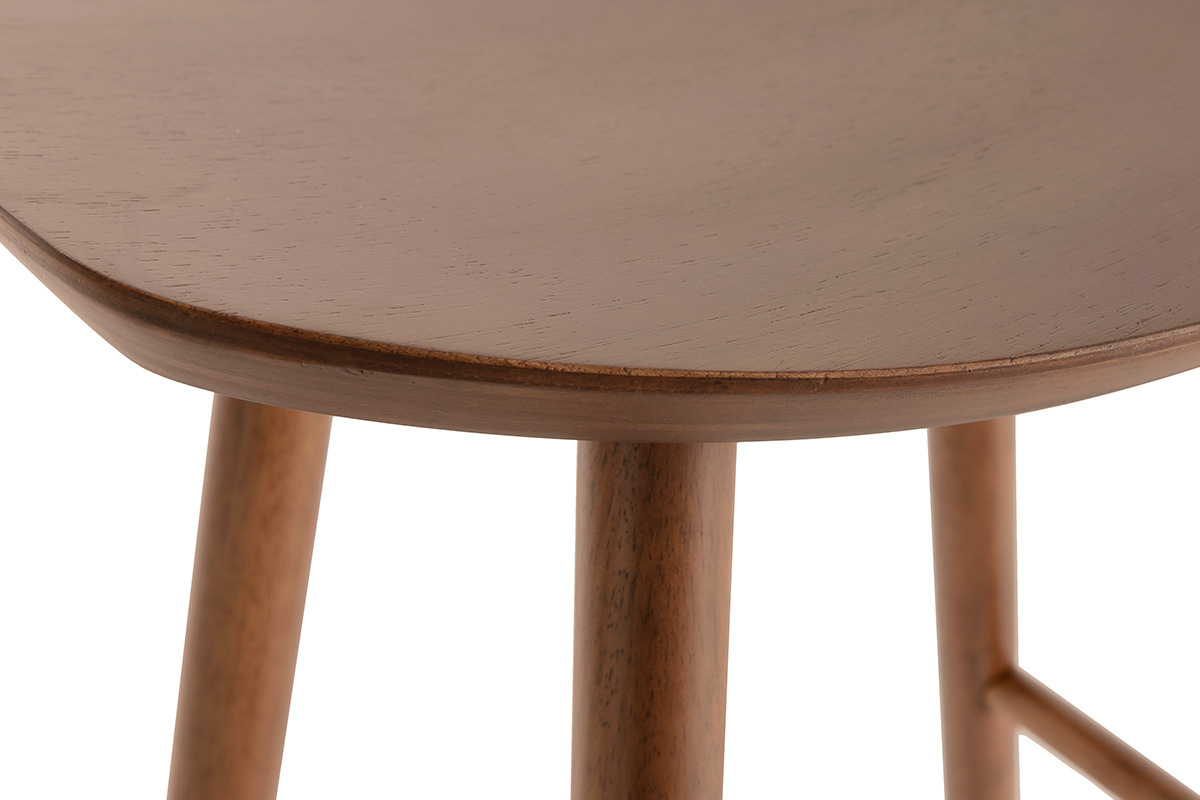 Walnuss Barhocker H65 cm (2er Set) DEMORY